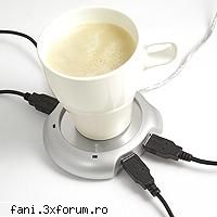 o farfurie care se conecteaza la usb si care va incalzeste cana de cafea s-a mai vazut, dar aceasta